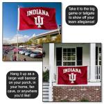 College Flags & Banners Co. Indiana Hoosiers IU University Large College Flag