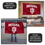 College Flags & Banners Co. Indiana Hoosiers IU University Large College Flag