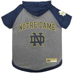 NCAA Notre Dame Fighting Irish Hoodie for Dogs & Cats, Medium Collegiate Licensed Dog Hoody Tee Shirt. Sports Hoody T-Shirt for Pets. College Sporty Dog Hoodie Shirt.