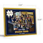YouTheFan Officially-licensed NCAA Notre Dame Fighting Irish Purebred 3D Wall Art - Humorous original hand-drawn cartoon artwork, multi-layer, funny gift, indoor team decor