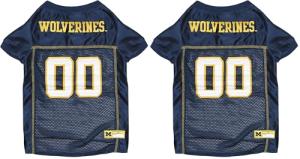 Pets First NCAA College Michigan Wolverines Mesh Jersey for Dogs & Cats, Medium. Licensed Big Dog Jersey with Your Favorite Football/Basketball College Team (Pack of 2)