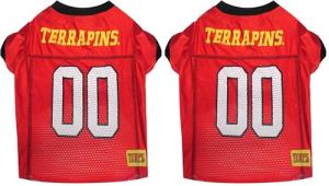 Pets First NCAA College Maryland Terrapins Mesh Jersey for Dogs & Cats, Small. Licensed Big Dog Jersey with Your Favorite Football/Basketball College Team (Pack of 2)