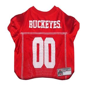 NCAA Dog Jersey, X-Small, Ohio State University Buckeyes