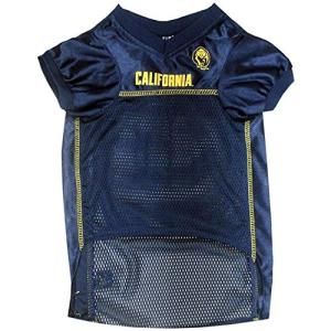 Pets First NCAA College California Golden Bears Mesh Jersey for DOGS & CATS, Size Medium, Licensed Dog Jersey with your Favorite Football/Basketball College Team