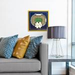 YouTheFan Officially-licensed NCAA Notre Dame Fighting Irish Stadium Series 3D Wall Art - multi-layer team stadium replica, detailed sports fan gift, indoor decor