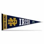 Rico Industries NCAA Notre Dame Fighting Irish - ND Exclusive 12" x 30" Felt Wall Décor Pennant - Great for Home/Bed Room/Man Cave Décor