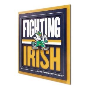 YouTheFan NCAA Notre Dame Fighting Irish Slogan Series 3D Wall Art
