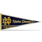 Rico Industries NCAA Notre Dame Fighting Irish - ND Classic 12" x 30" Felt Wall Décor Pennant - Great for Home/Bed Room/Man Cave Décor
