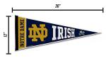 Rico Industries NCAA Notre Dame Fighting Irish - ND Exclusive 12" x 30" Felt Wall Décor Pennant - Great for Home/Bed Room/Man Cave Décor