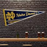 Rico Industries NCAA Notre Dame Fighting Irish - ND Classic 12" x 30" Felt Wall Décor Pennant - Great for Home/Bed Room/Man Cave Décor