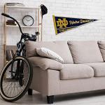 Rico Industries NCAA Notre Dame Fighting Irish - ND Classic 12" x 30" Felt Wall Décor Pennant - Great for Home/Bed Room/Man Cave Décor