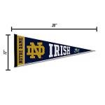 Rico Industries NCAA Notre Dame Fighting Irish - ND Exclusive 12" x 30" Felt Wall Décor Pennant - Great for Home/Bed Room/Man Cave Décor
