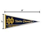 Rico Industries NCAA Notre Dame Fighting Irish - ND Classic 12" x 30" Felt Wall Décor Pennant - Great for Home/Bed Room/Man Cave Décor