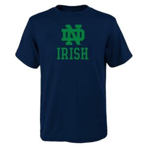 NCAA Kids Youth 4-20 Official Primary Logo Team Color T-Shirt (US, Numeric, 14, 16, Regular, Notre Dame Fighting Irish - Navy, Notre Dame Fighting Irish)