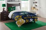 Northwest NCAA Notre Dame Fighting Irish Comforter Set - Hexagon Twin Size