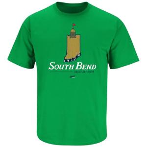 South Bend - Unlike Any Other T-Shirt for Notre Dame College Fans (SM-5XL) (Irish Green Short Sleeve, X-Large)
