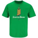 South Bend - Unlike Any Other T-Shirt for Notre Dame College Fans (SM-5XL) (Irish Green Short Sleeve, X-Large)