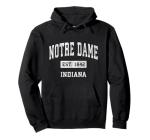 Notre Dame Indiana IN Vintage Style Sports Design Pullover Hoodie