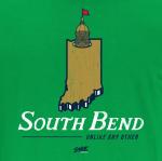 South Bend - Unlike Any Other T-Shirt for Notre Dame College Fans (SM-5XL) (Irish Green Short Sleeve, X-Large)
