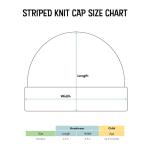 College Baby NCAA Officially Licensed Striped Knit Cap - Notre Dame Fighting Irish Leprechaun Logo, Navy/White, Newborn 0-3 Months