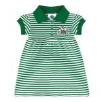 Creative Knitwear Notre Dame University Fighting Irish Striped Game Day Dress With Bloomer, Nd Green, 12 Months