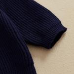 Baby Boy Girl Football Outfit Toddler Notre Dame Sweater Rugby Cable Knit Sweatshirt Knitwear Fall Pullover Top (Blue, 2-3 Years)