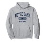 Notre Dame Indiana IN Vintage Style Sports Design Pullover Hoodie