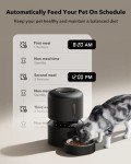 Automatic Pet Food Dispenser with Stainless Steel Bowls