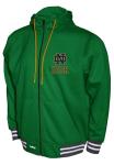 2Bhip NCAA Notre Dame Fighting Irish Jacket - Men's Green Full Zip-up Hoodie With Pockets - Campus Jackets