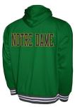 2Bhip NCAA Notre Dame Fighting Irish Jacket - Men's Green Full Zip-up Hoodie With Pockets - Campus Jackets