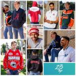 2Bhip NCAA Notre Dame Fighting Irish Varsity Jacket - Men's Navy/White Fleece Snap-up Letterman Jackets - Everyday Outwear