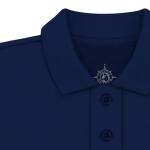 Creative Knitwear College Baby Polo Shirt Short Sleeve - Notre Dame Shamrock Navy Shirt Kelly/Navy Logo - 4T