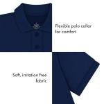 Creative Knitwear College Baby Polo Shirt Short Sleeve - Notre Dame Shamrock Navy Shirt Kelly/Navy Logo - 4T