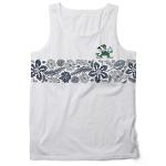 Wes and Willy Mens College Floral Tank Top (Notre Dame Fighting Irish, Large)