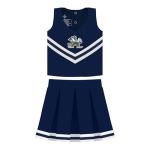 College Baby NCAA Officially Licensed Toddler/Youth Cheerleader Dress, Notre Dame Logo, Navy, Size 2T