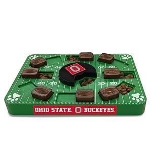 Pets First NCAA Ohio State Buckeyes Puzzle Toy, Puzzle Treat Dog Toy, Interactive Dog Treat Toy, Dog Puzzle Fedding Slow Toy