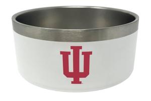 Indiana Hoosiers 32 Oz Stainless Steel Dog Food & Water Bowl - NCAA Officially Licensed