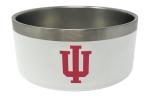 Indiana Hoosiers 32 Oz Stainless Steel Dog Food & Water Bowl - NCAA Officially Licensed