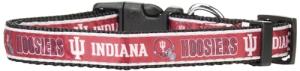 Pets First Collegiate PET Collar New Version Indiana Hoosiers Dog Collar, Size Medium. Best Sports Team Color for Dogs & Cats. A Shiny & Colorful Dog & Cat Collar Licensed by The NCAA
