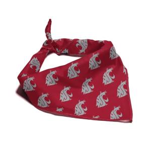 Washington State Cougars Officially Licensed Bandana for Dogs and Cats | Fits Pets Great Gift Idea | Easy-to-Tie (Small, 13")