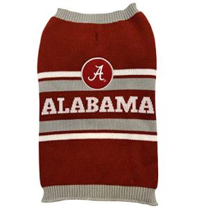 Pets First NCAA Alabama Crimson Tide Dog Sweater, Size Medium. Warm and Cozy Knit Pet Sweater with NCAA Team Logo, Best Puppy Sweater for Large and Small Dogs, Team Color (AL-4179-MD)