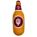 NCAA Indiana Hoosiers Beer Bottle Plush Dog & CAT Squeak Toy- Cutest Stadium SODA Bottle Snack Plush Toy for Dogs & Cats with Inner Squeaker & Beautiful Football/Basketball Team Name/Logo