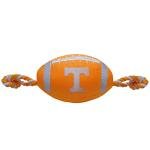 Pets First NCAA Tennessee Volunteers Football Dog Toy, Tough Quality Nylon Materials, Strong Pull Ropes, Inner Squeaker, Collegiate Team Color
