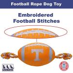 Pets First NCAA Tennessee Volunteers Football Dog Toy, Tough Quality Nylon Materials, Strong Pull Ropes, Inner Squeaker, Collegiate Team Color
