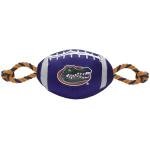 Pets First NCAA Florida Gators Football Dog Toy, Tough Quality Nylon Materials, Strong Pull Ropes, Inner Squeaker, Collegiate Team Color, 1 Count (Pack of 1)