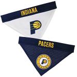 NBA Dog Bandana - Indiana Pacers Reversible Pet Bandana. 2 Sided Home & Away Sports Bandana with a PREMIUM Embroidery TEAM Logo, Small/Medium
