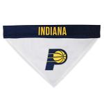 NBA Dog Bandana - Indiana Pacers Reversible Pet Bandana. 2 Sided Home & Away Sports Bandana with a PREMIUM Embroidery TEAM Logo, Small/Medium