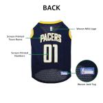 Pets First NBA INDIANA PACERS DOG Jersey, Small - Tank Top Basketball Pet Jersey