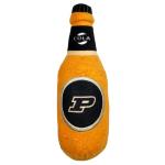 NCAA Purdue Boilermakers Beer Bottle Plush Dog & CAT Squeak Toy- Cutest Stadium SODA Bottle Snack Plush Toy for Dogs & Cats with Inner Squeaker & Beautiful Football/Basketball Team Name/Logo