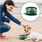 Pets First NCAA Purdue Boilermakers Collapsible Dog Travel Bowl, Food and Water Bowl for Dogs & Cats. Lightweight Leak-Proof Pet Bowl for Travel with Football Field & Pebble-Grain Design